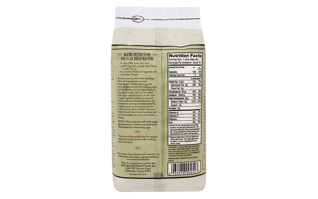 Bob's Red Mill Homemade Wonderful Bread Mix    Pack  453 grams